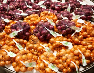 Zwiebeln hell und rot